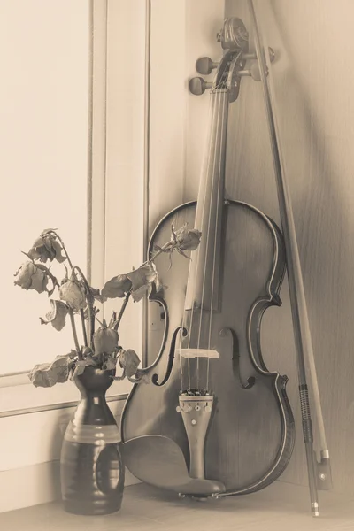 Velho violino — Fotografia de Stock