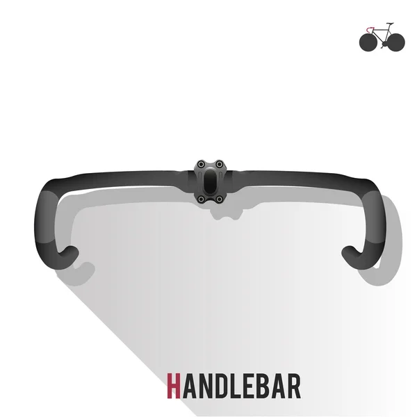 Road Bike handvat Bar — Stockvector