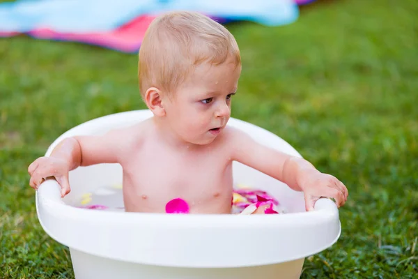 Baby aroma therapy — Stock Photo, Image