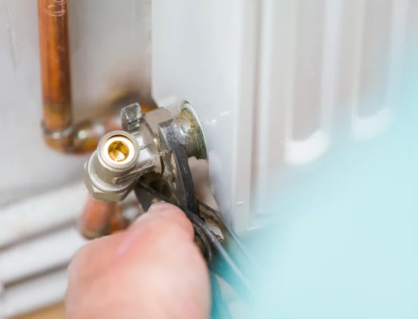 Installing Heating System — Stock Photo, Image