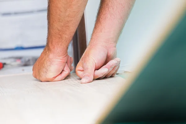 Flooring renovation in house Royalty Free Stock Images