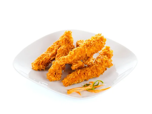 Crispy strips with bread crumbs — Stock Photo, Image