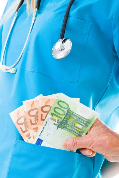 Medical attention costs too much — Stock fotografie