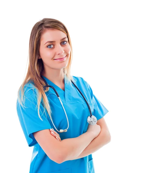 Careless young healthcare worker — Stockfoto