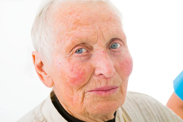 Retrato de mujer anciana — Foto de Stock