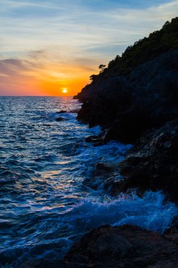 Ionian sea Kefalonian gün batımı