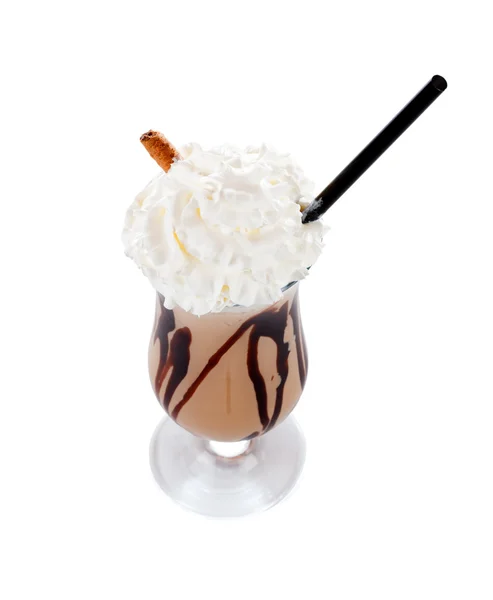 Fresh choco caramel shake — Stock Photo, Image