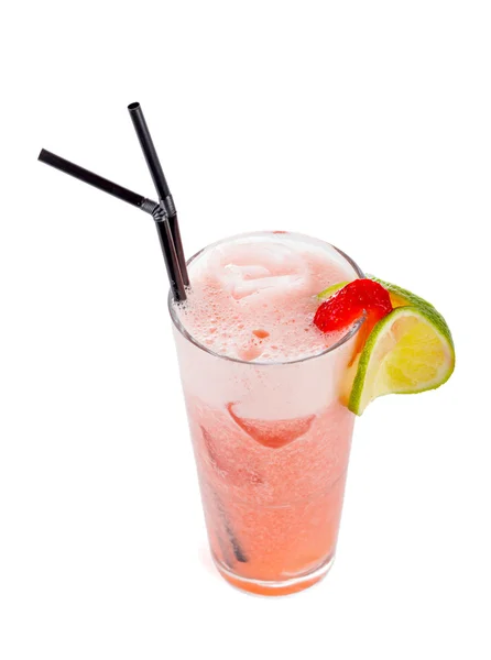 Non alcoholic strawberry cocktail — Stock Photo, Image