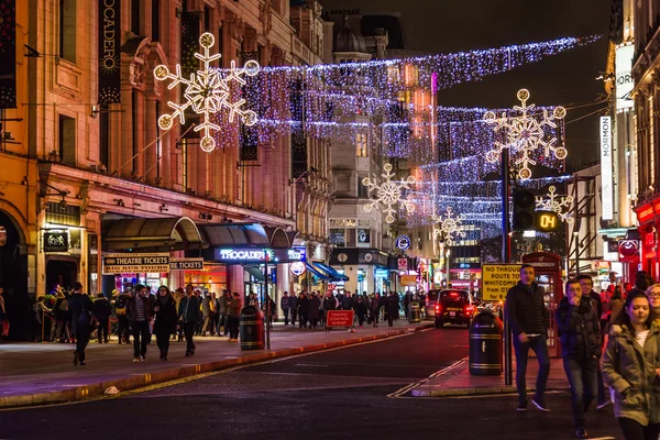 Street του Λονδίνου πριν από τα Χριστούγεννα — Φωτογραφία Αρχείου