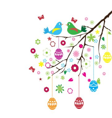 Paskalya şube vektör 