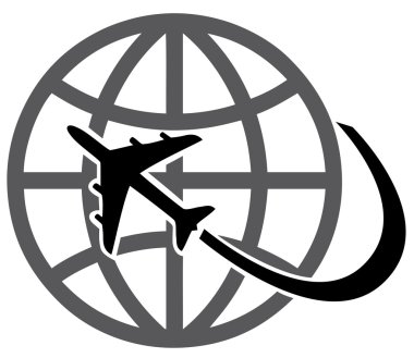 Vektör uçak simgesi