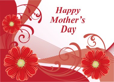 Anneler günü kartı.