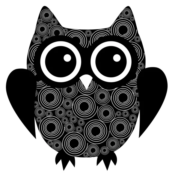 Vector abstract owl — Stock Vector