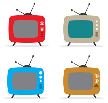TV retro vektör