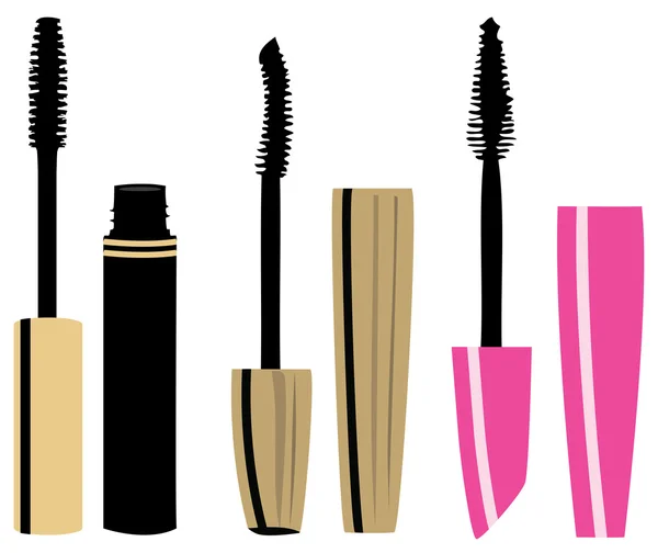 Mascara Set Vector — Stock Vector