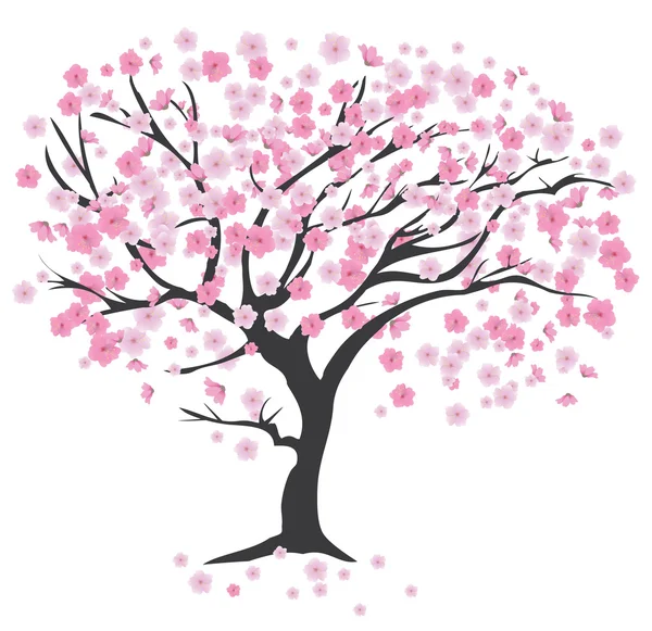 Vecteur cerisier — Image vectorielle