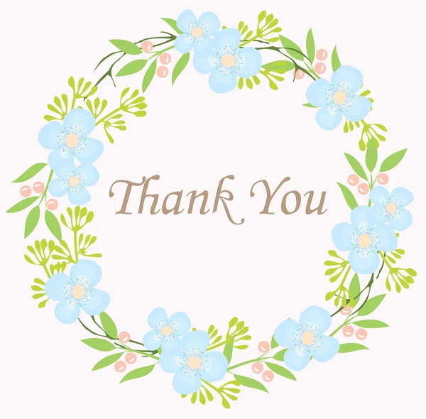 Thank You Card — Stock Vector