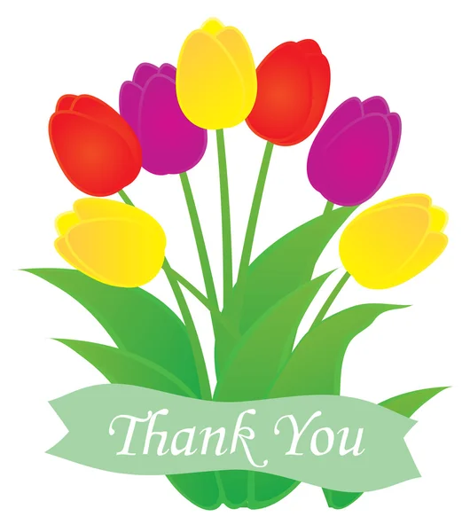 Thank You Card — Stock Vector