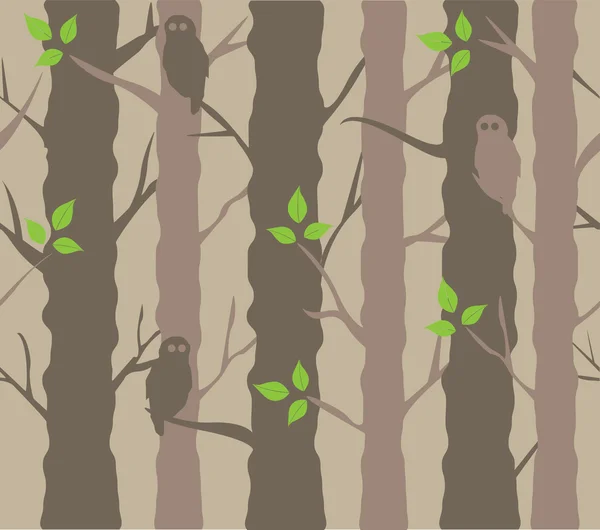 Träd grenar bakgrund — Stock vektor