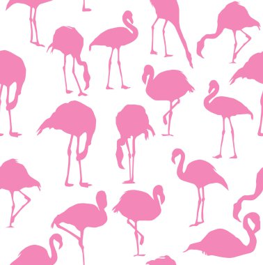 vektör flamingo sorunsuz arka plan