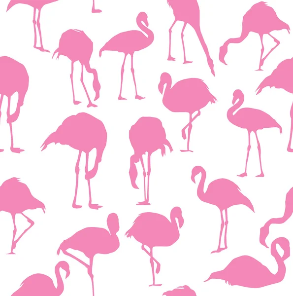 Vektör flamingo sorunsuz arka plan — Stok Vektör