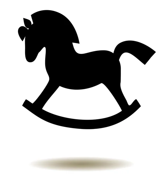 Cavallo a dondolo vettore — Vettoriale Stock