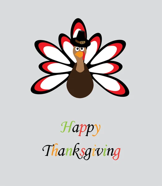 Thanksgiving turkey vector — Stock Vector