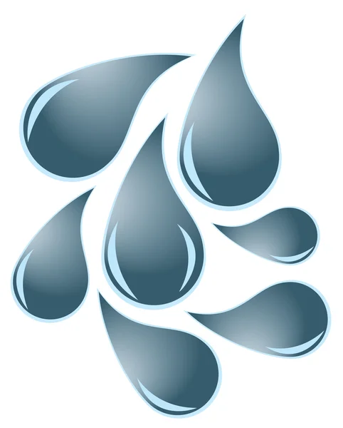 Water Drops — Stock Vector