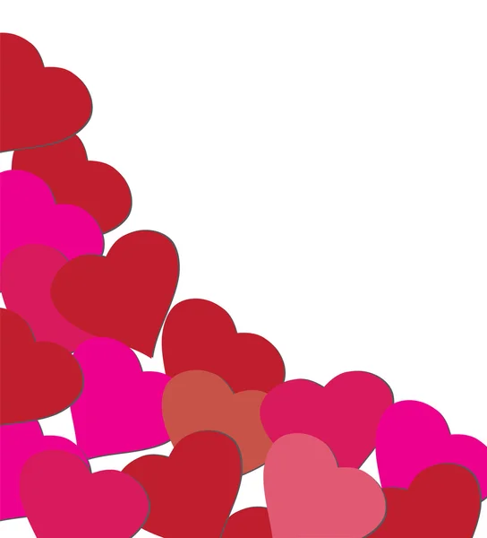 Red Hearts — Stock Vector