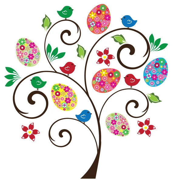 Easter Tree — Stock Vector