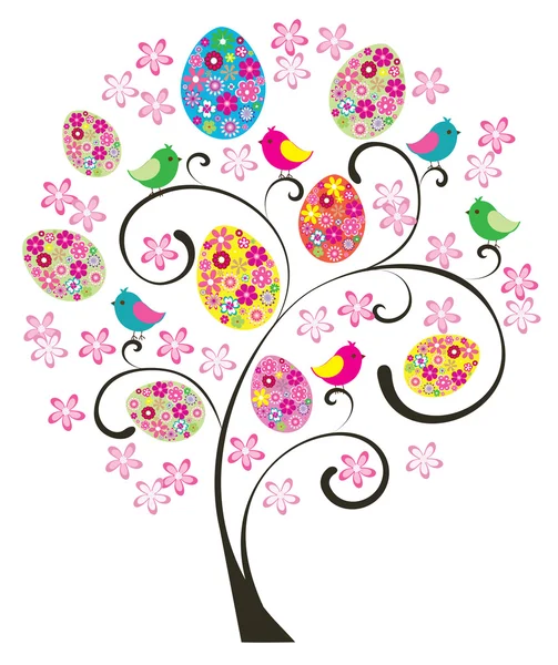 Wielkanoc drzewo — Wektor stockowy