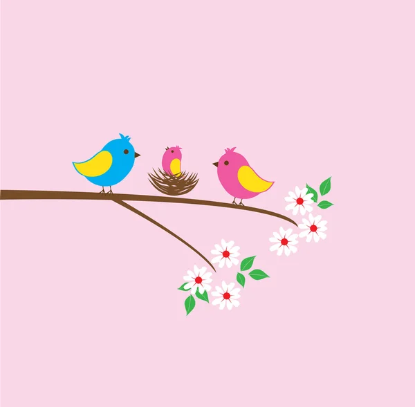 Nid d'oiseau — Image vectorielle