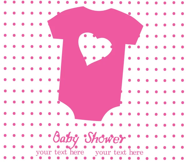 Baby douche kaart — Stockvector