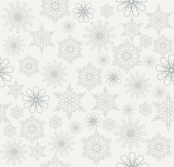 Copos de nieve Fondo sin costuras — Vector de stock