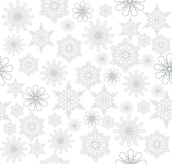 Снежинки бесшовный фон — стоковый вектор