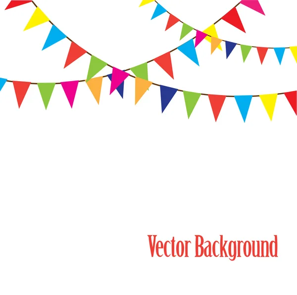 Bunting vektorové pozadí — Stockový vektor