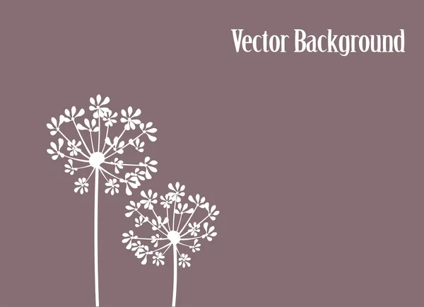 Fenykl květinové pozadí — Stockový vektor
