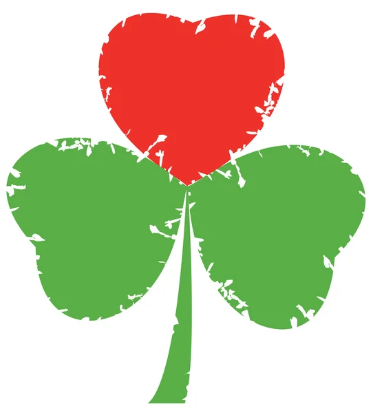 Vector Grunge Shamrock — Stockvector