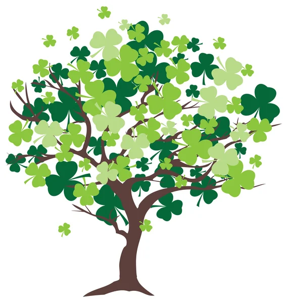 Shamrock Tree Vector — Stock Vector