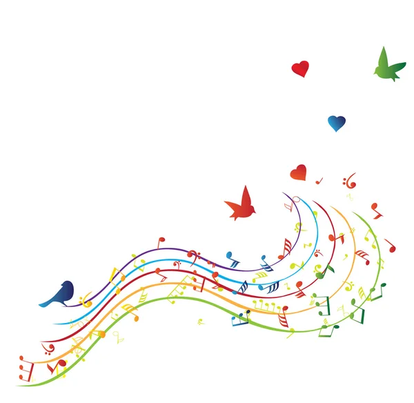 Vector de notas musicales — Vector de stock