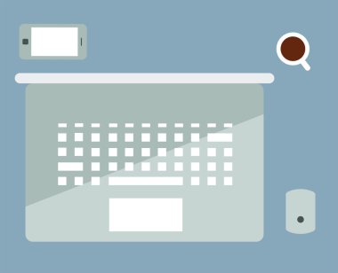 Office düz simgeler