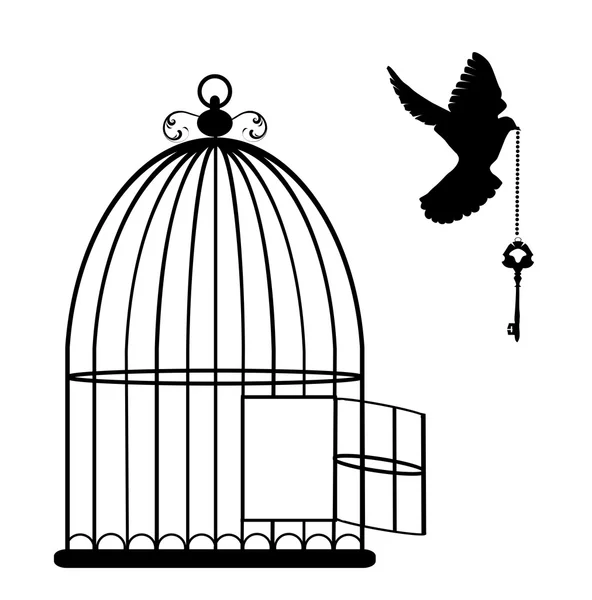 Vecteur de cage d'oiseau — Image vectorielle