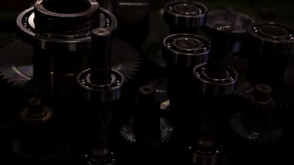 Heavy industry - industrial gear — Stock Video