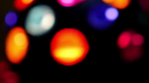 Vidéo bouclable de lumières disco tournantes floues 