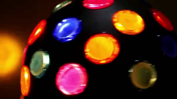 Vídeo Loopable de luces de discoteca giratorias borrosas — Vídeos de Stock