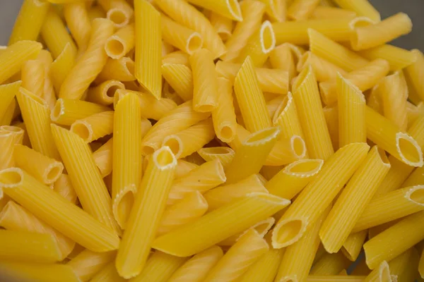 Fideos Cortos Close Alimentos Alimentos Ingrediente Cocina — Foto de Stock