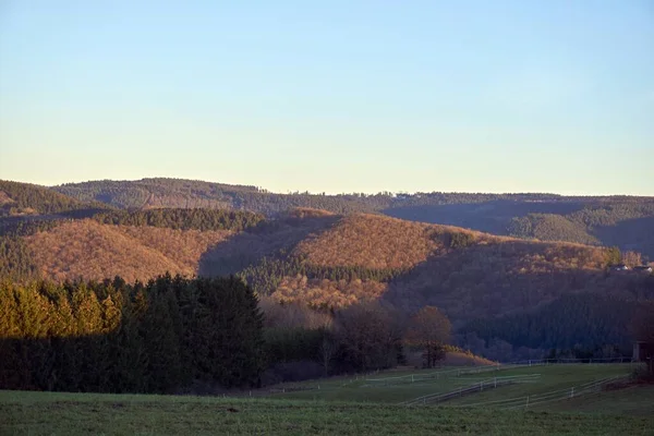 Zielony Krajobraz Eifel Sfotografowany Jeden Dzień — Zdjęcie stockowe