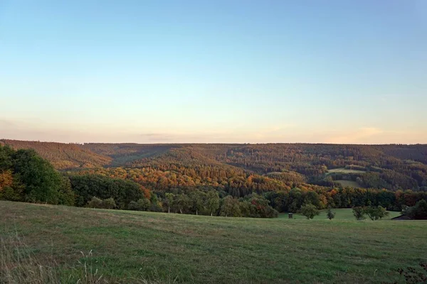 Autumn Landscape Colorful Trees Daun Eifel — Stock Photo, Image