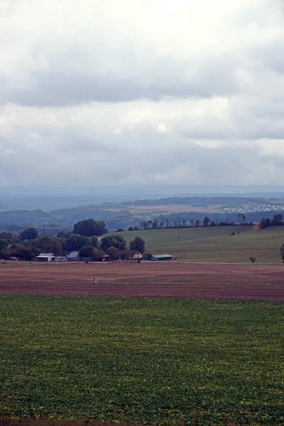 Höst Landskap Med Färgglada Träd Nära Daun Eifel — Stockfoto