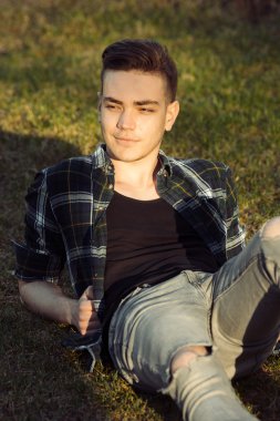 adam Park'ta rahatlatıcı